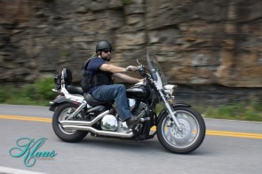 Image of JD on his bike in West Virginia